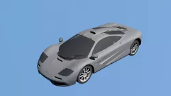 Mclaren F1 - 1995 Low-poly  3D model