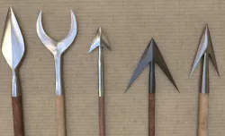 Medieval Arrowheads low-poly set  3D model