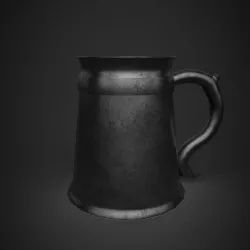 Medieval Tavern Cup Low-poly  3D model