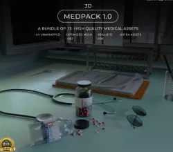 MedPack Low-poly  3D model