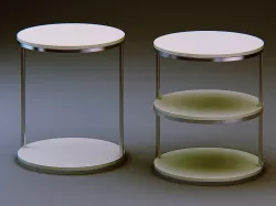 meridiani peck uno-due tables  3D model