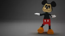 mickey mouse 3d Low-poly  3D model
