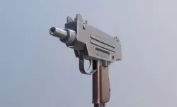 micro uzi gun Low-poly  3D model