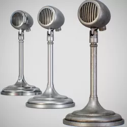 Microphone - American D5T Low-poly  3D model