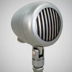 Microphone - American D5T Used Low-poly  3D model