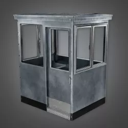 Military Metal Outdoor Security Booth - MLT - PBR Game Ready Low-poly  3D model