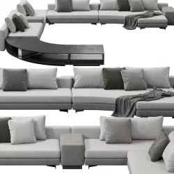 Minotti Daniels sofa 3D model