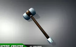 Modern Fantasy Mace Lowpoly 3d model Low-poly  3D model