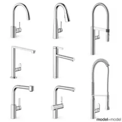Modern taps 3D model
