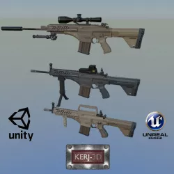 MPT-76 Battle Package Low-poly  3D model