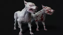 Mutant Dog Low-poly  3D model