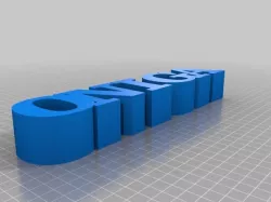My Customized 5 Letters in a Row