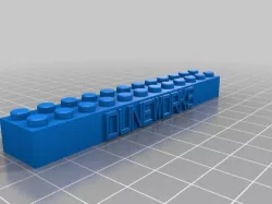 My Customized Lego Block Necklace/Keychain DUNEWORKS
