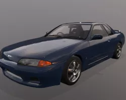 Nissan Skyline R32 GTS-t Low-poly  3D model