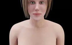 Nude girl 3D model