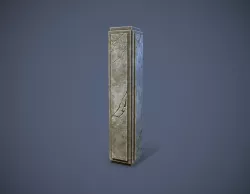 Old Column Low-poly  3D model