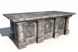 Old stone altar 3 3D model