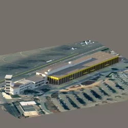Oran Es Senia Airport Low-poly  3D model