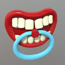 Pacifier 2 Low-poly  3D model