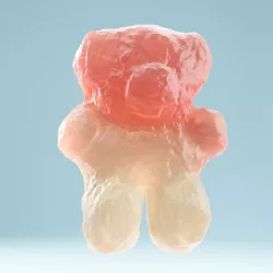 Pink Gummy Bear Low-poly  3D model