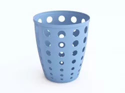 Plastic basket 01 3D model