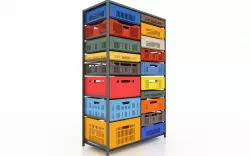 Plastic Mesh Box 3D model 3D model