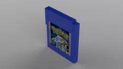 Pokemon Blue Cartridge 3D model