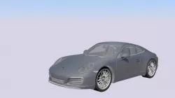 Porsche 911 carrera Low-poly  3D model
