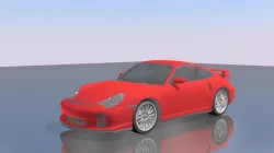 Porsche 911 gt2 Low-poly  3D model