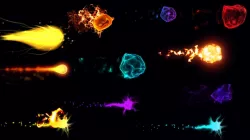 Projectile Fireball Ball Particle Explosion Effects Magic VFX  Texture