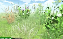Realistic Grass Animated LOD Low-Poly 3D Model Low-poly  3D model