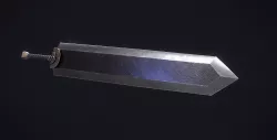 Realistic Low poly Great Sword DragonSlayer Low-poly  3D model