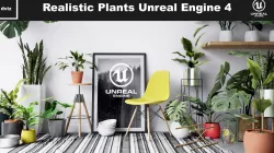 Realistic Plants Pack - Unreal Engine 4  Low-poly  3D model