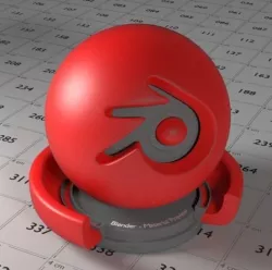 Red Plastic Shader Texture