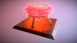 Red Ruby Low-poly  3D model