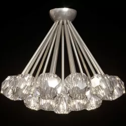 Restoration Hardware BOULE DE CRISTAL FLUSHMOUNT 24 Nickel  3D model