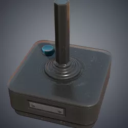 Retro video console controller Low-poly  3D model