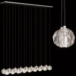 RH BOULE DE CRISTAL LINEAR CLUSTER CHANDELIER 60 Nickel  3D model