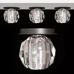 RH BOULE DE CRISTAL PETITE FLUSHMOUNT Black  3D model