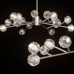 RH BOULE DE CRISTAL ROUND CHANDELIER 48 Nickel 3D model