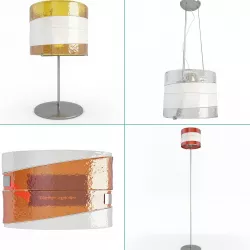 Riflessi Lamps Collection Av Mazzega 3D model
