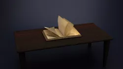 Rigged Animated Book 3D model