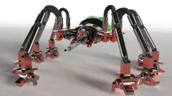 Robot Tank Spider Low-poly  3D model