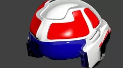 Robotech helmet fanmade 3D model