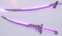 Sci-fi Dazzling and Luminous Knife 3D model