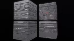 Sci-fi trim sheet textures Texture