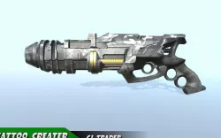 Sci-Fi Weapon Space Gun Low-poly  3D Model Low-poly  3D model
