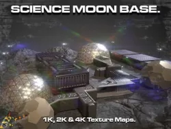 SCIENCE MOON BASE 3D model