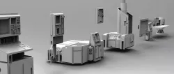 Scifi computers kitbash 3D Model 3D model