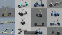 Scooters 3D Model Collection